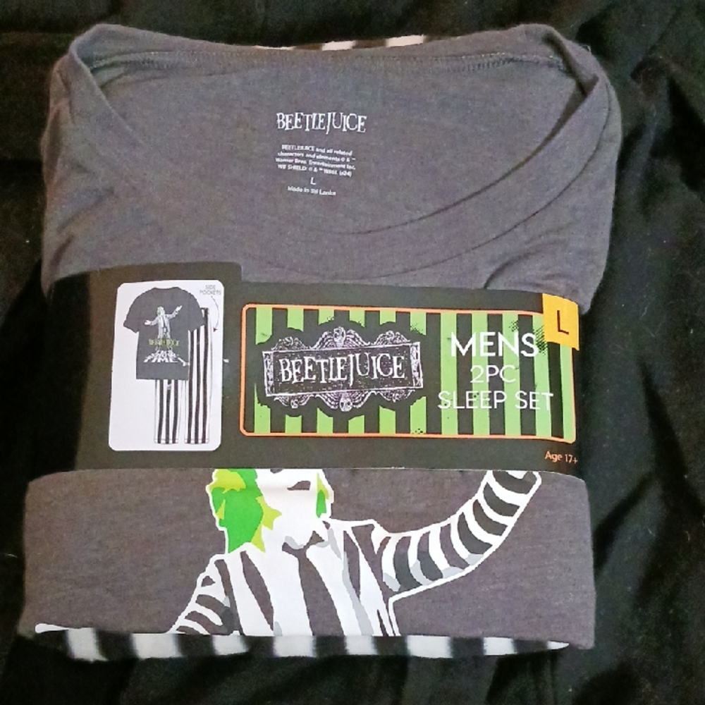 BEETLEJUICE Gray Sleep Set